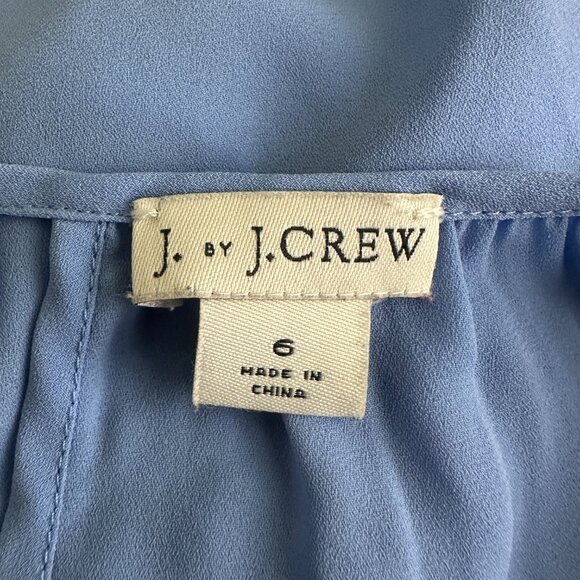 2/$30 J. Crew Blue Long-sleeve Top in Bright Peri 6 #A0446 TRB3 - Picture 6 of 10
